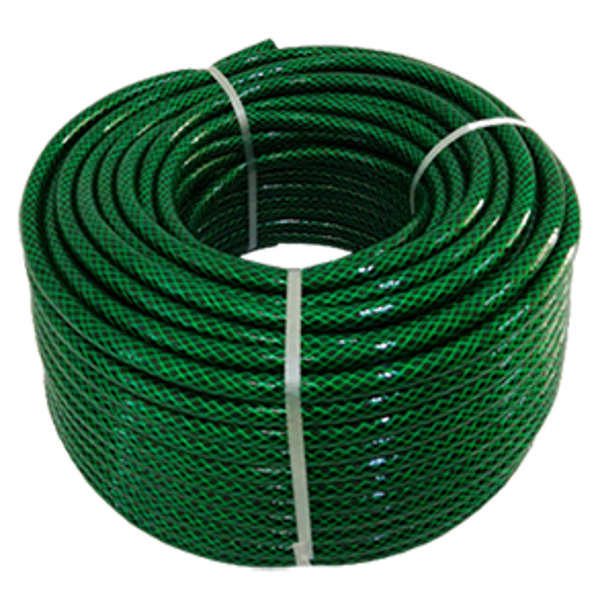 Manguera Tramada Verde 3/4" C/50m