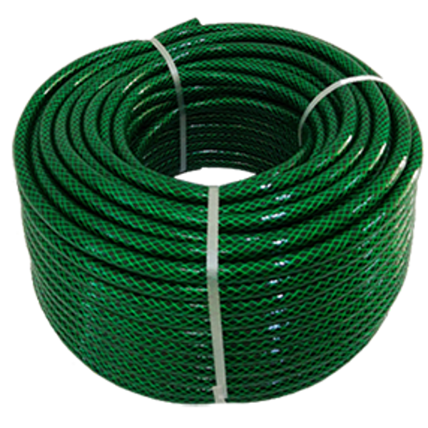 Manguera Tramada Verde 1/2" C/50m