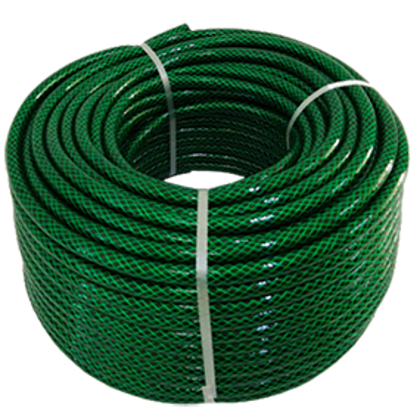 Manguera Tramada Verde 5/8" C/50m
