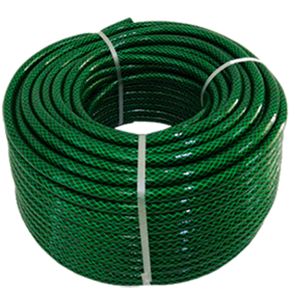 Manguera Tramada Verde 1/2" C/100m