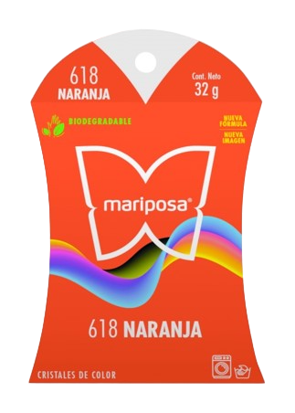 Colorante MARIPOSA Cristales Naranja 618