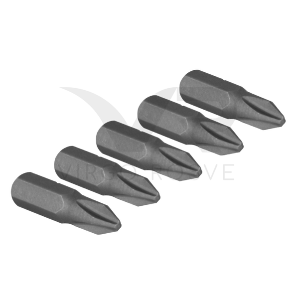 Juego de 5 Puntas Desarmador Cruz #2 1" AKSI "114003"