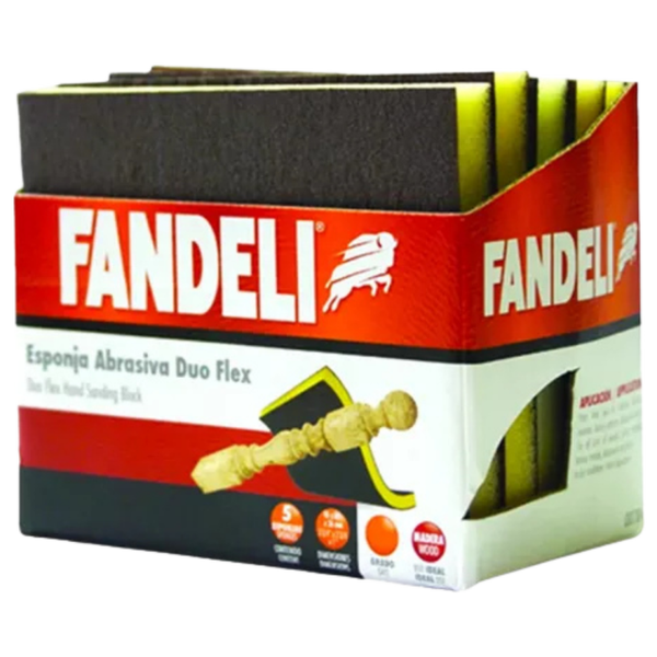 Lija Esponja Abrasiva Duo Flex FANDELI G-100 "18446" 5PZ
