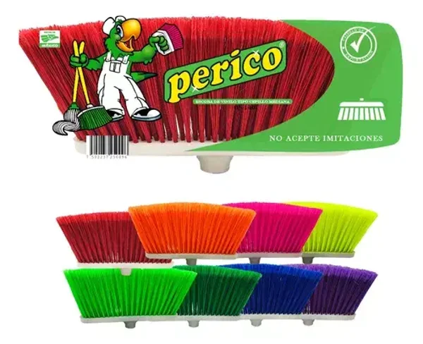 ESCOBA PERICO P-140 MEDIANA (S/Baston)