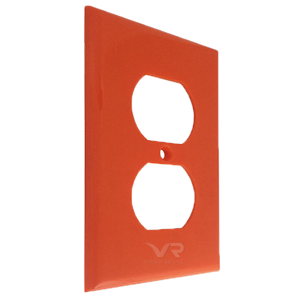 Placa Plástico Dúplex Naranja CON-X
