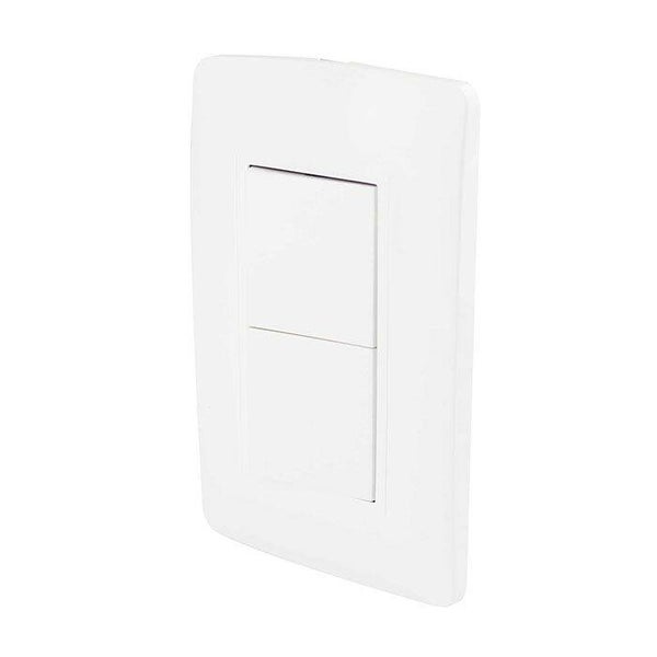 Placa Toscana Apagador Doble SANELEC "4457"