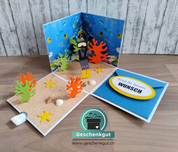 Überraschungsbox / Geschenkbox Tauchen