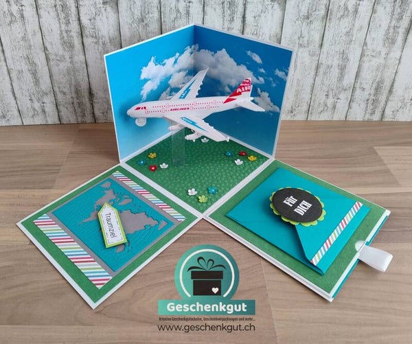 Überraschungsbox / Geschenkbox Flugreise