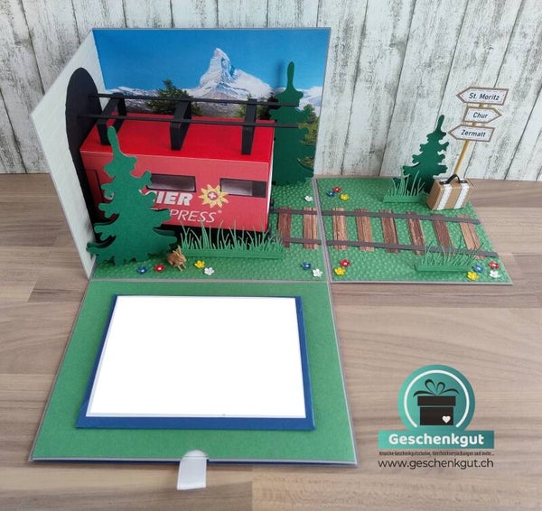 Überraschungsbox / Geschenkbox Glacier Express