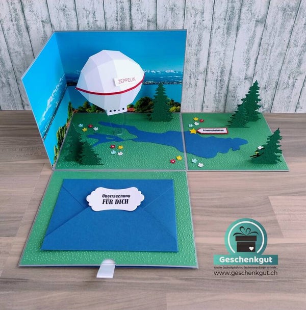 Überraschungsbox / Geschenkbox Zeppelin