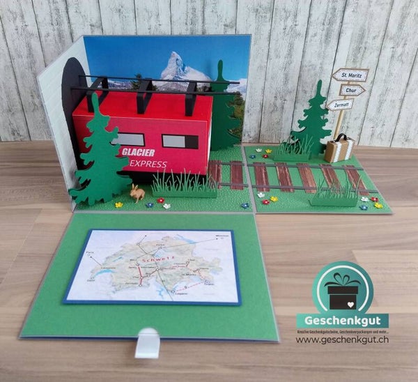 Überraschungsbox / Geschenkbox Glacier Express