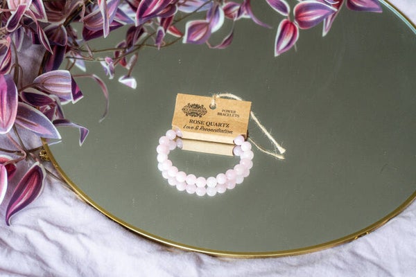 Edelsteen armbanden (Rozenkwarts/Jade)