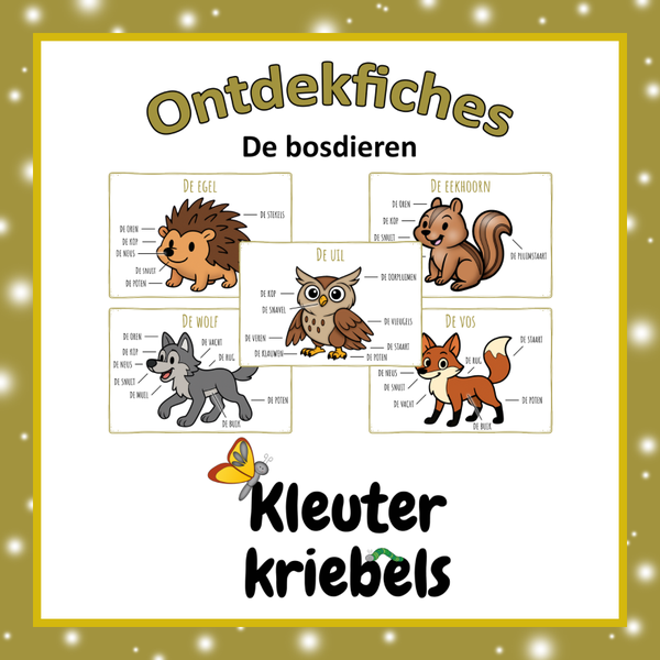 Ontdekfiches: bosdieren