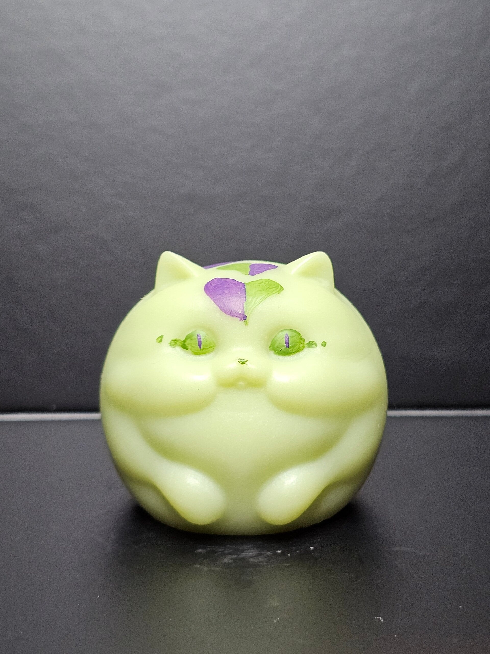 Franklin Lemongrass Scented Chubby green cat Soap