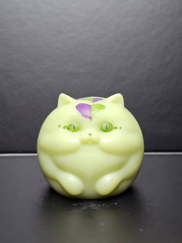Franklin Lemongrass Scented Chubby green cat Soap