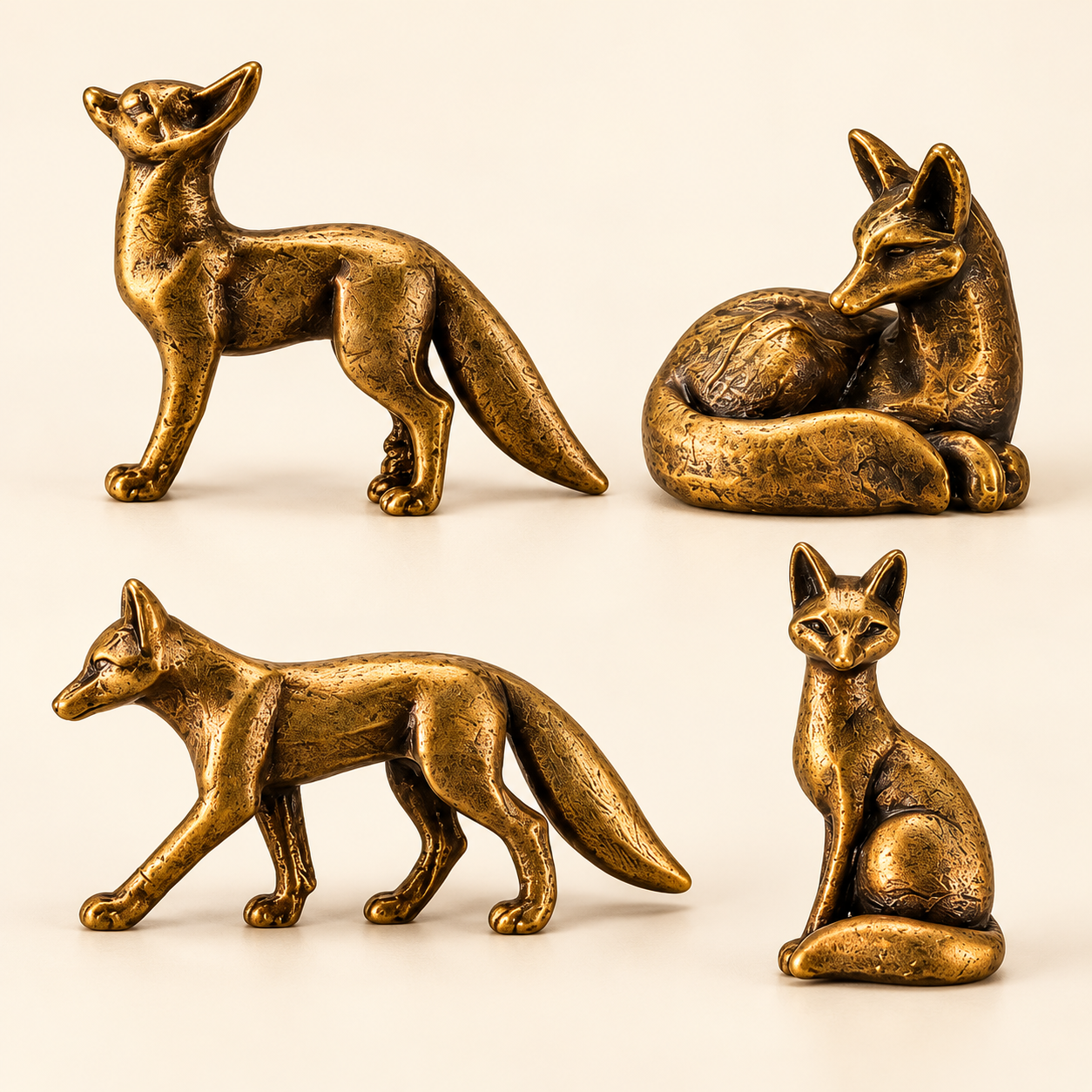 🦊 The Foxglove Four — Fox Set of 4