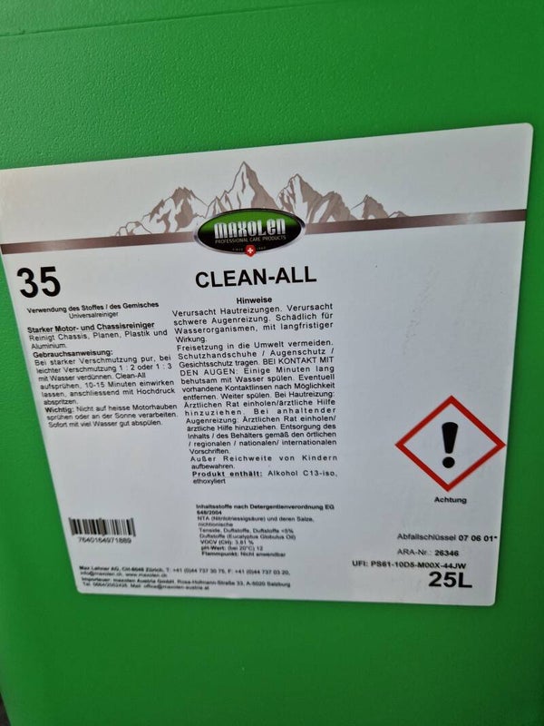 Clean All Reinigungskonzentrat