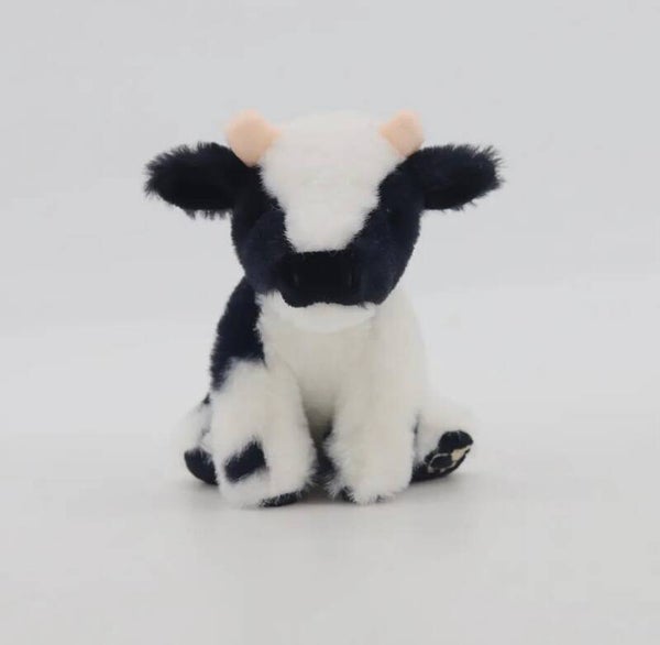 Zwart Wit Koe Mini knuffel (11cm)