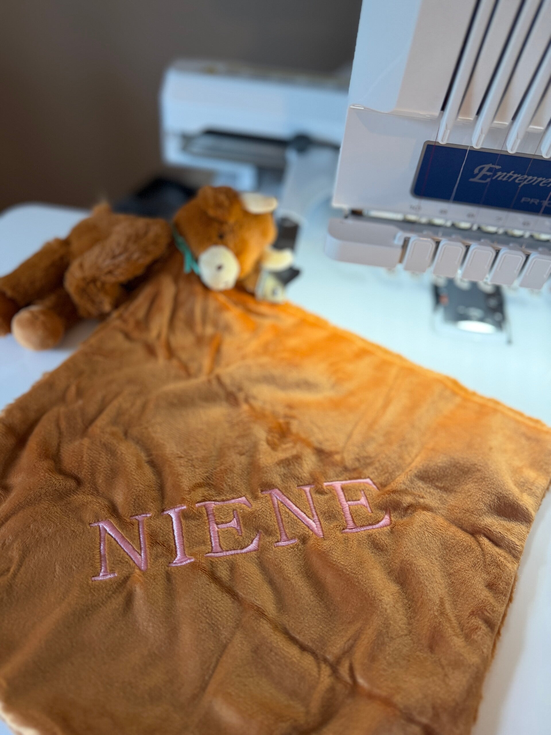 Highland Cow knuffeldoek lange hoorntjes | Bruin | Schotse Hooglander | Little Dfly