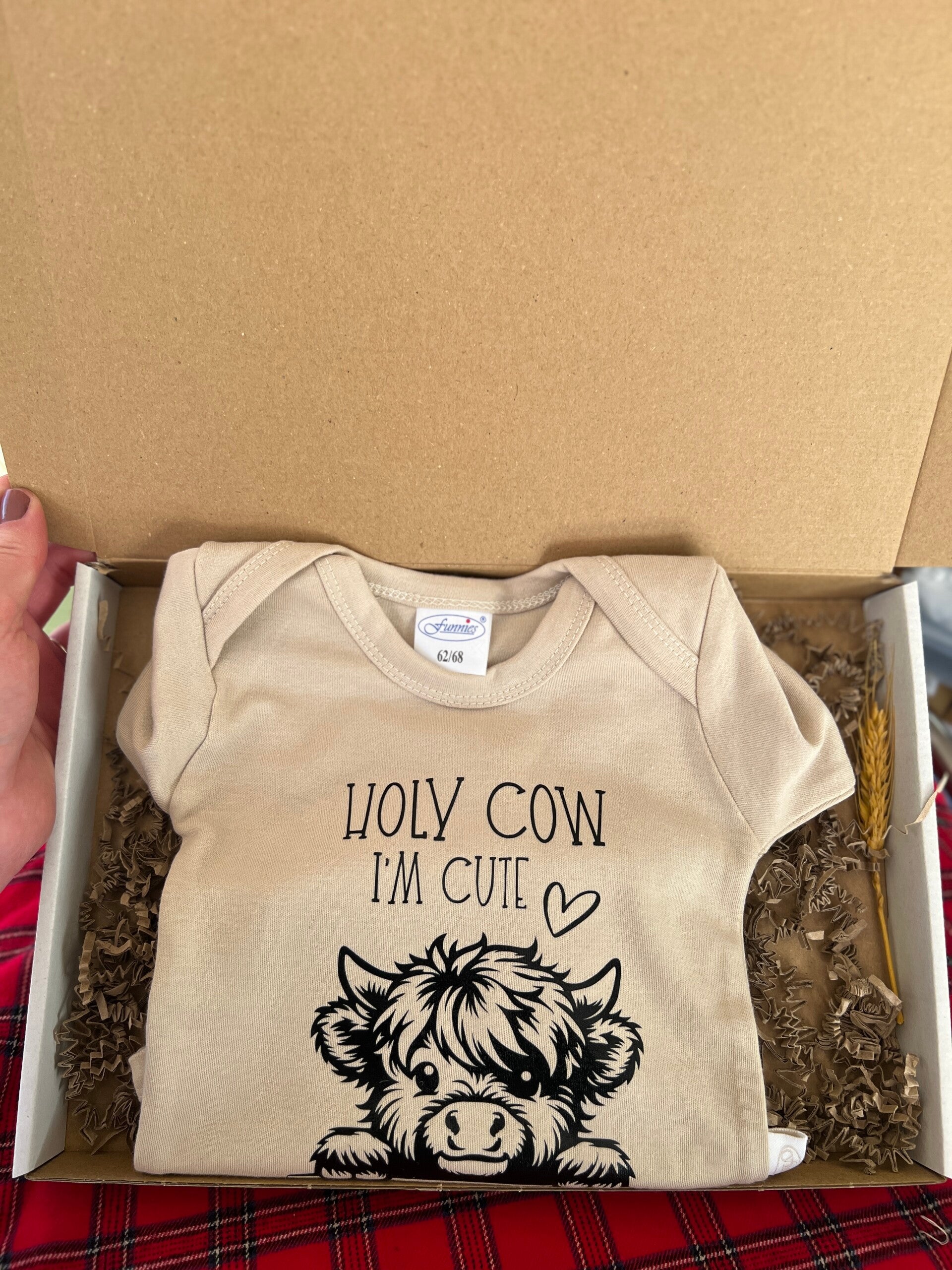 Romper Cream | Schotse hooglander cute | Little Dfly