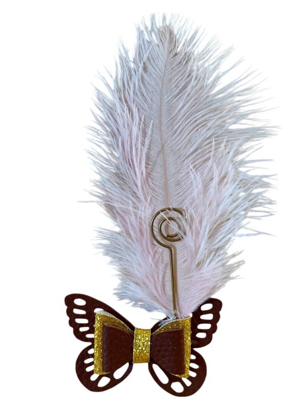 Sinterklaas Haarclip Vlinder | Vlinder Goud/Bruin/Rood | Little Dfly