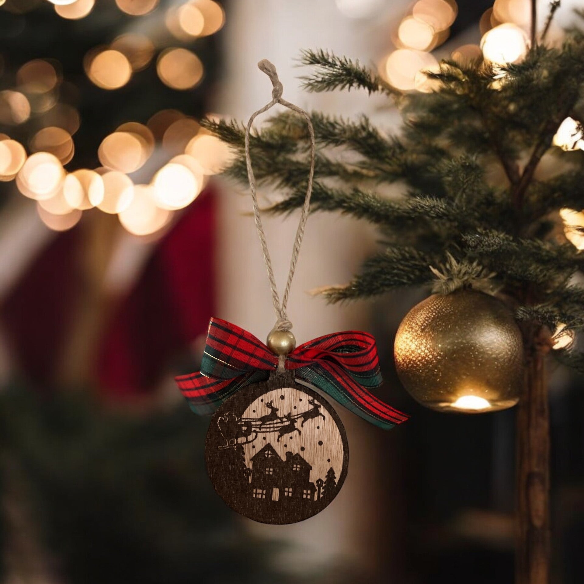 Kersthanger kerstman slee | Little Dfly