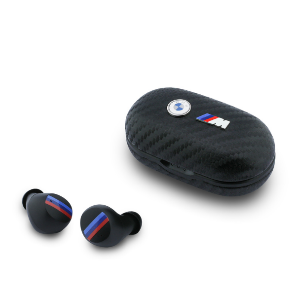 Auriculares Bluetooth BMW M TWS ENC Carbon Metal Logo Negro 3666339593841