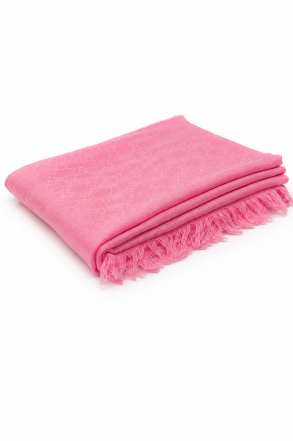 Gucci GG Monogram Shawl Rosa