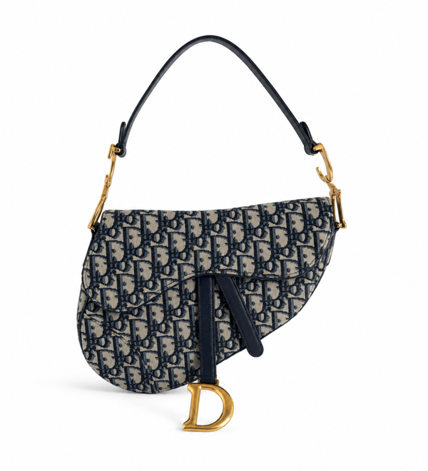Dior Saddle Bag Oblique Blu