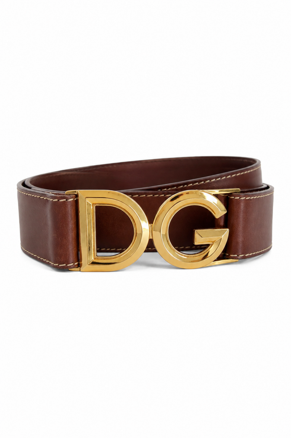 Cintura Dolce & Gabbana DG Logo Belt – Cuoio