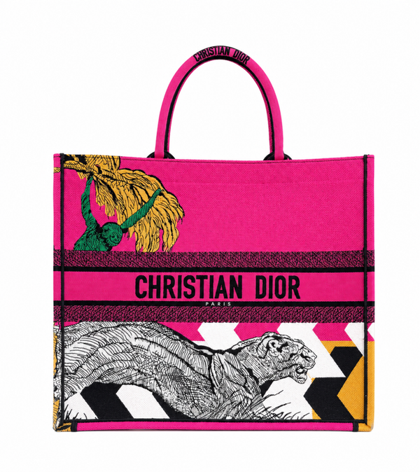Christian Dior Book Tote Large – Jungle Pop