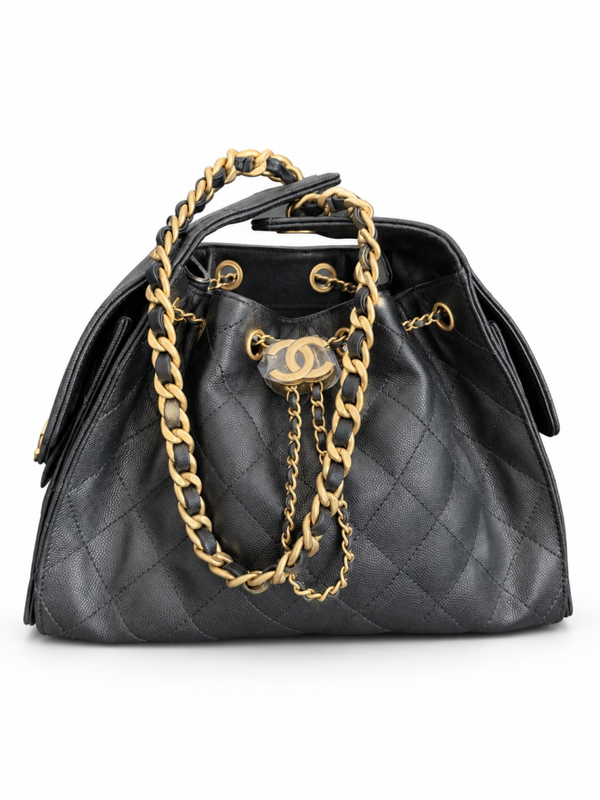Chanel 25 Caviar Black