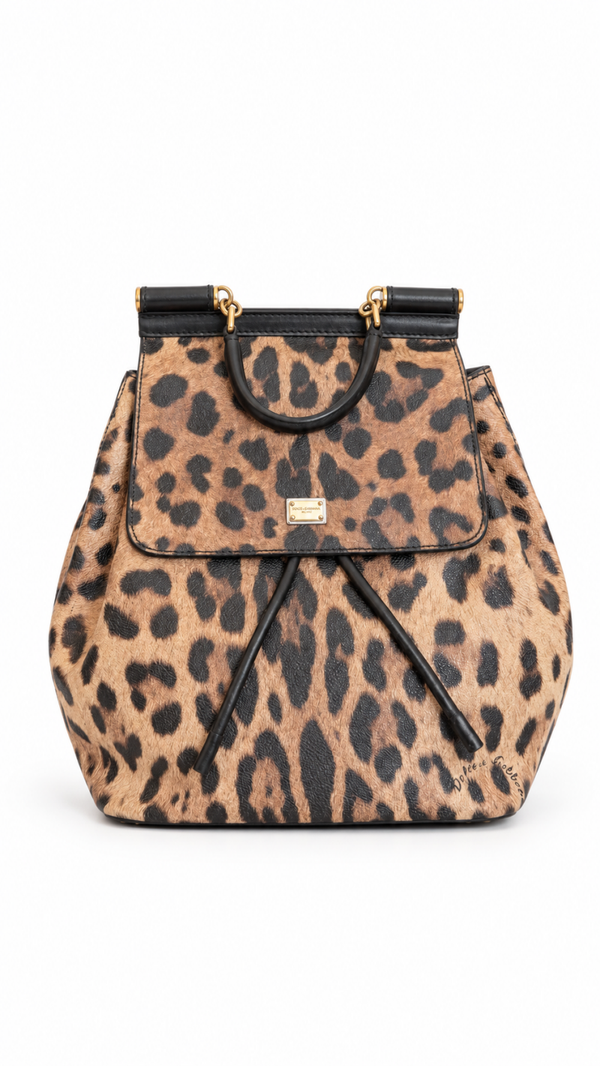 Dolce & Gabbana Sicily Backpack Animalier