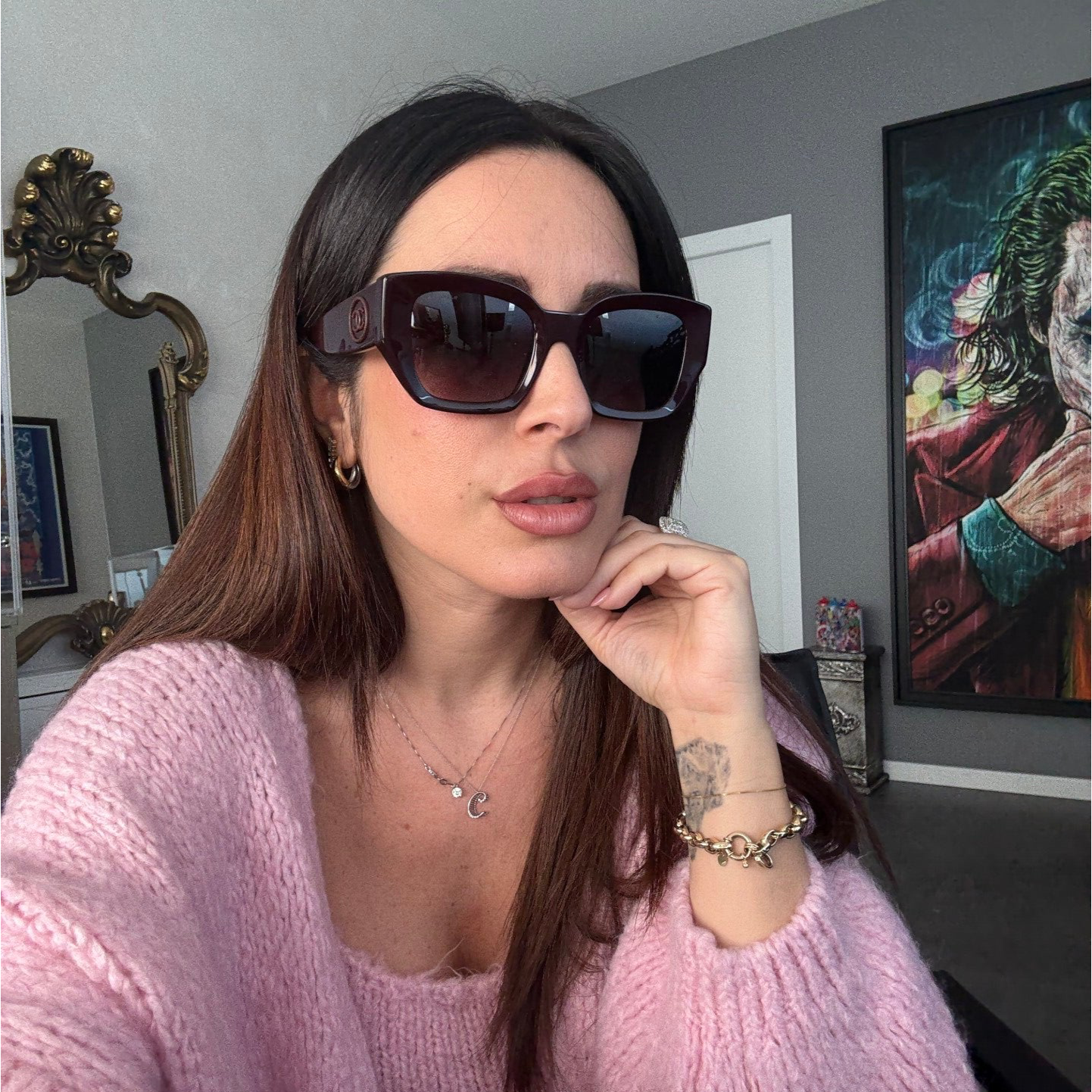 Chanel Occhiali da sole Burgundy