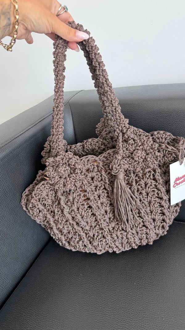 Mama Crochet Tote Round