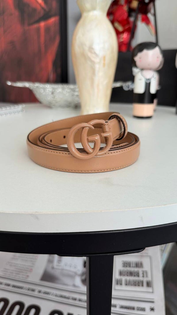 GUCCI – GG MARMONT THIN BELT NUDE