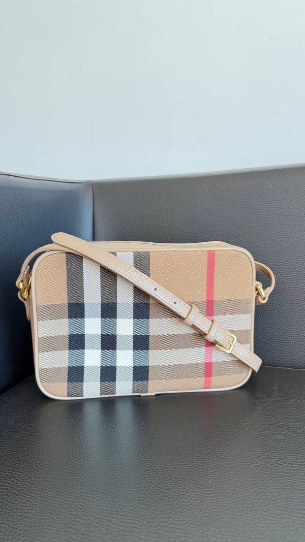 Burberry Vintage Check Camera Bag
