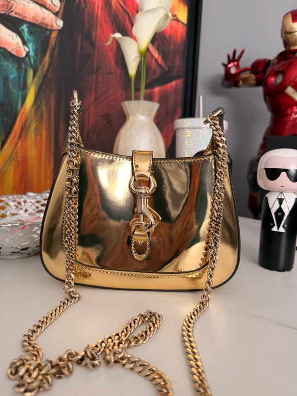 Gucci Jackie Notte Mini – Gold Metallic