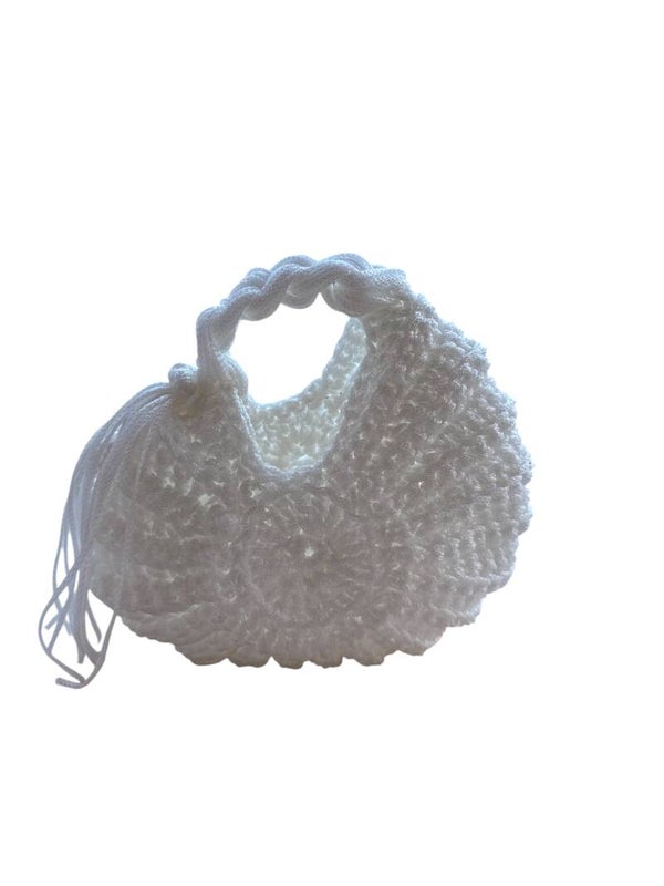 Mama Crochet Mini Shell White Pearl