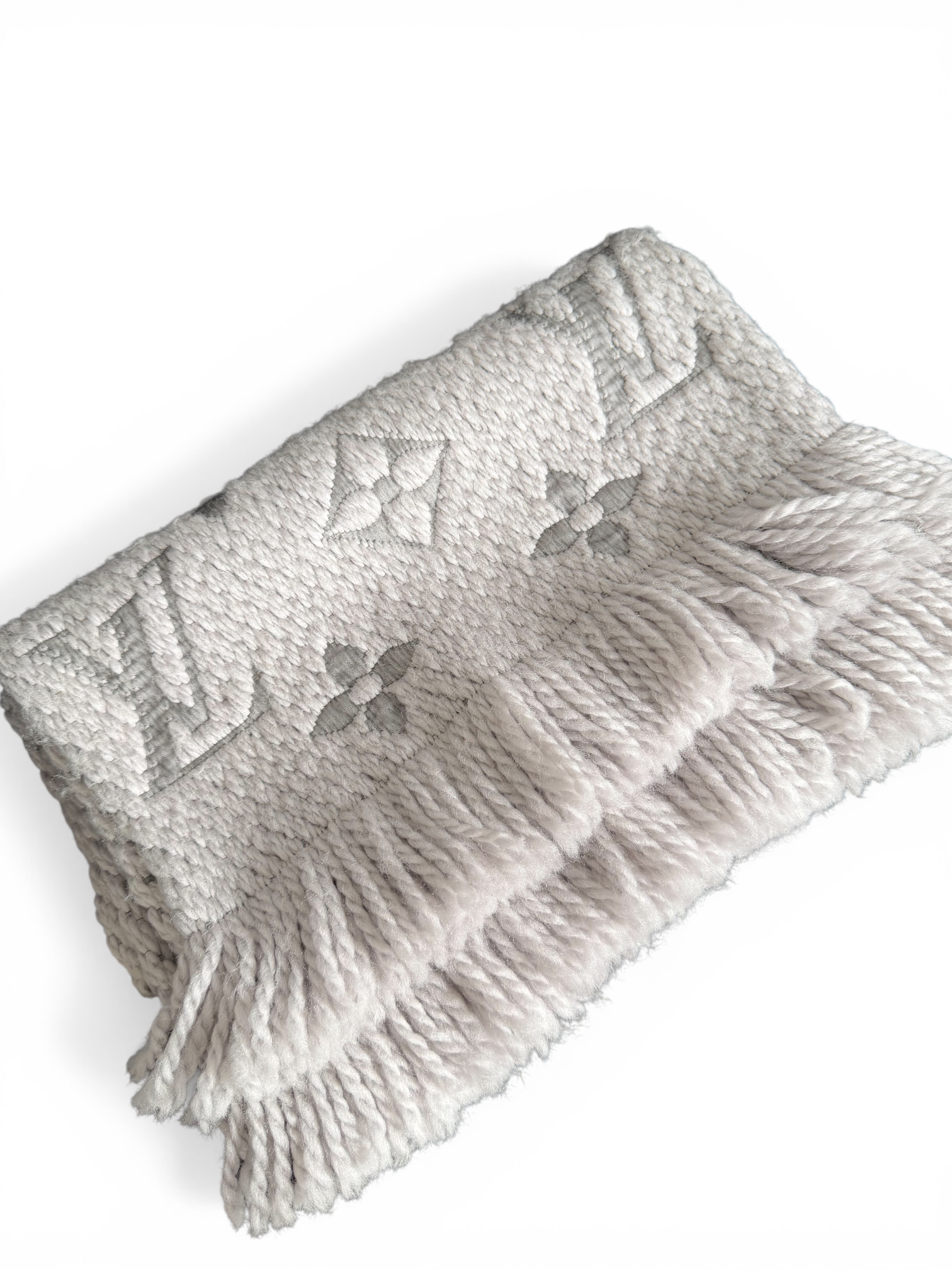 Louis Vuitton Logomania Scarf Grigio