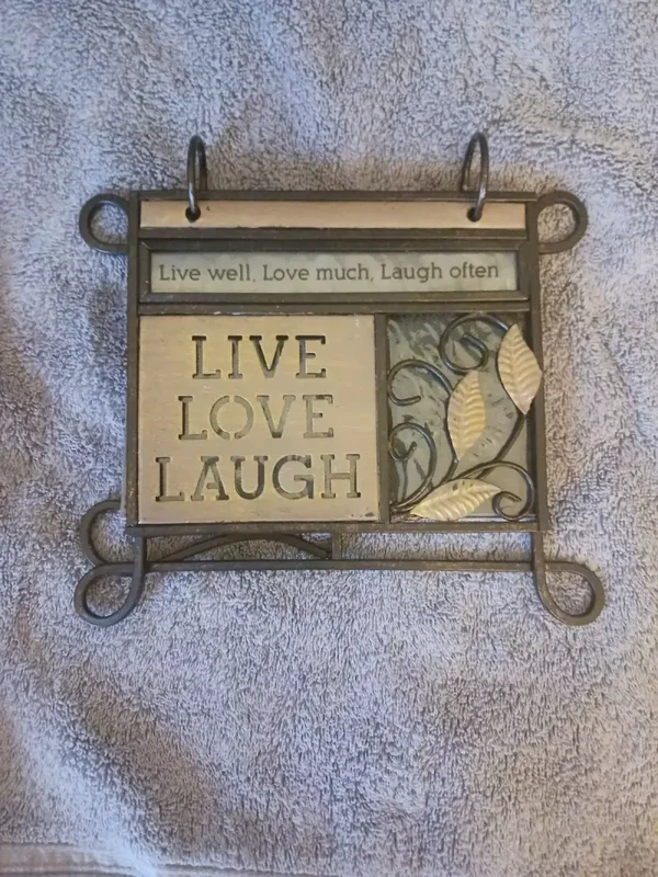 Black Distressed Metal Ring Bind Standing Photo Album