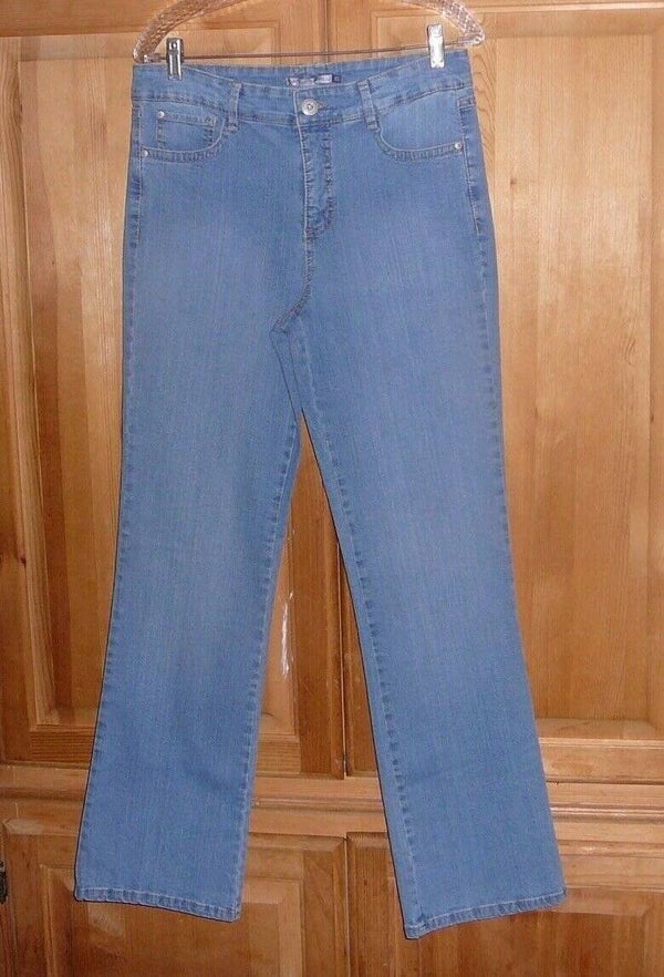 BANDOLINOBLU Womans Tall Sz 10 Fade Blue Jeans Accent Stretch High Rise Jeans