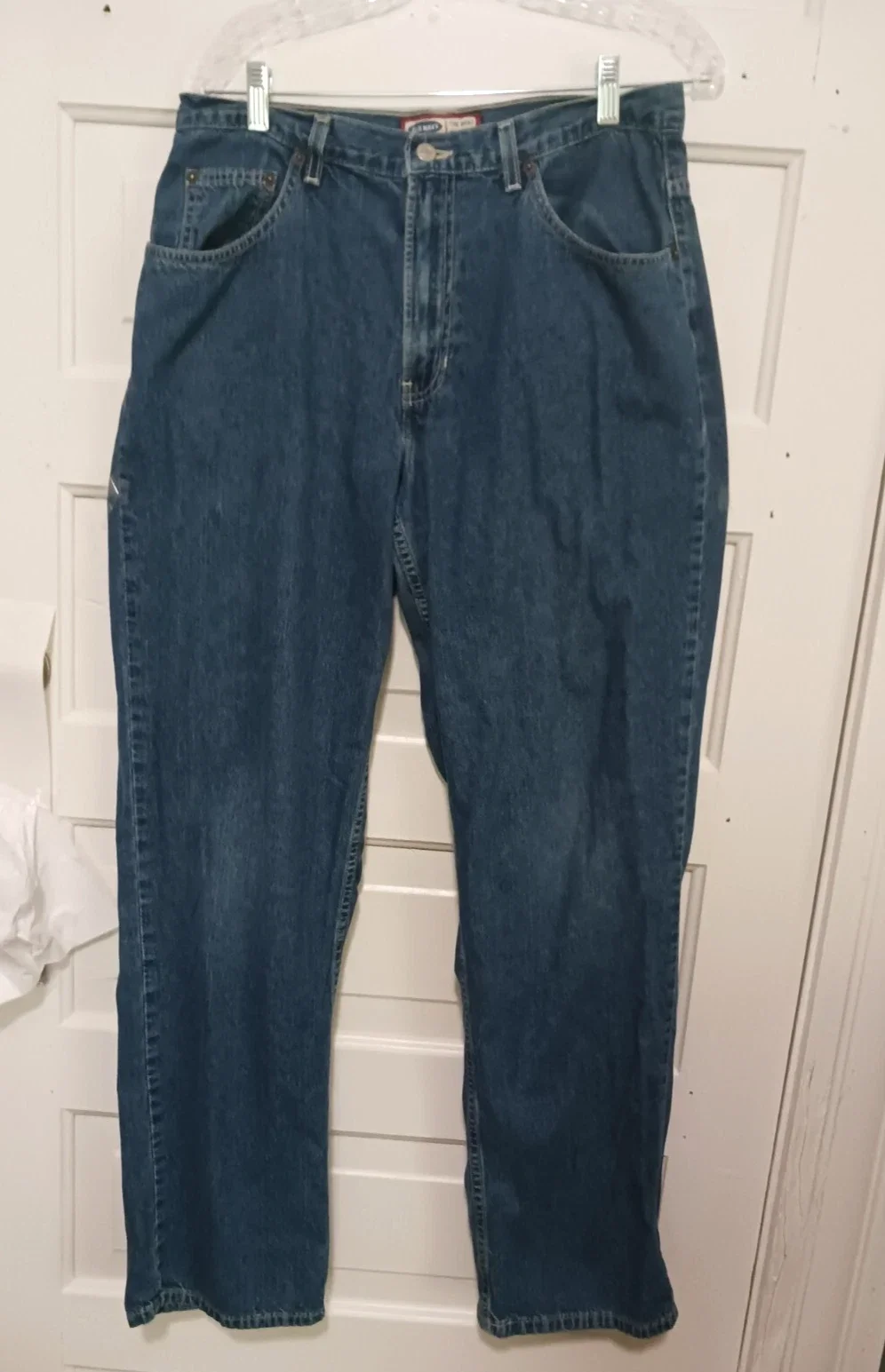 Womans Old Navy Distressed Blue Jeans size 14 Long/Tall