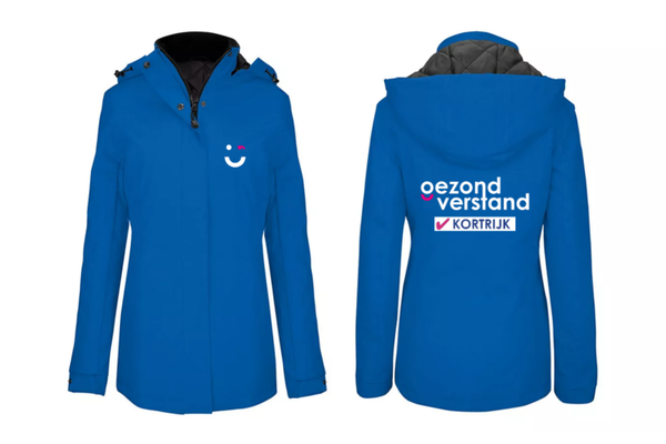 Damesparka gewatteerd