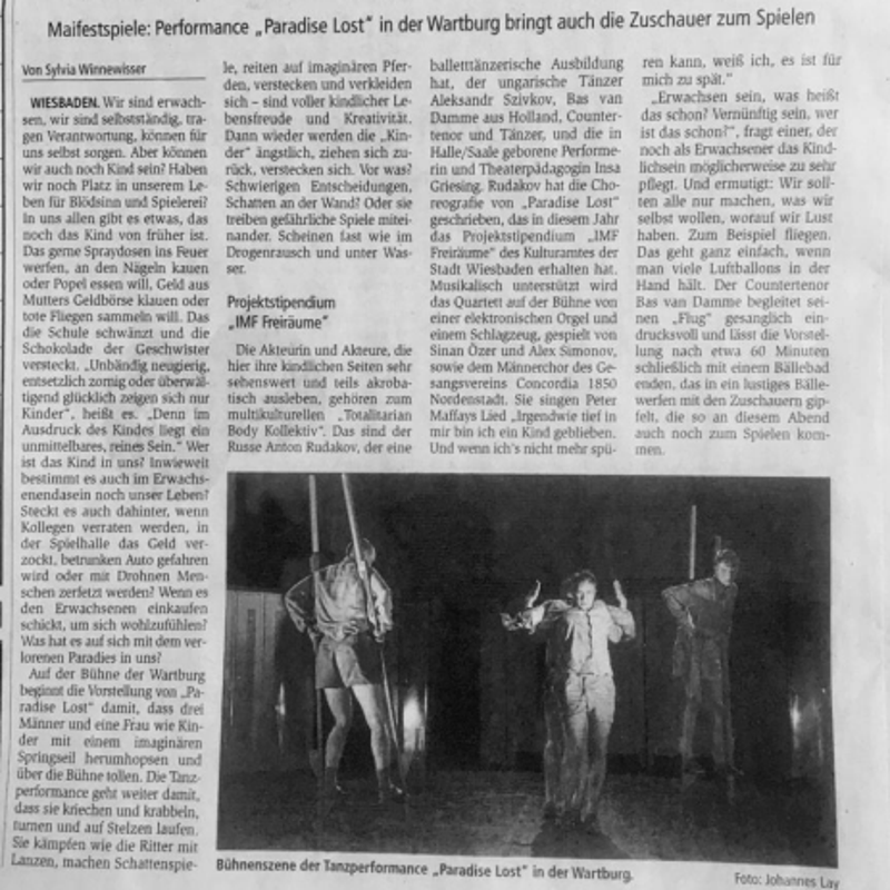 krantenknipsel bas Van Damme