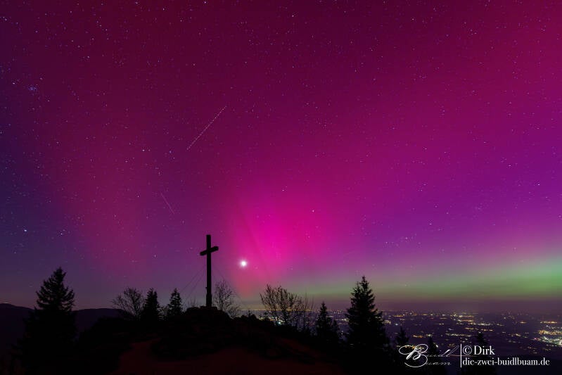 Polarlicht Kampenwand Polarlicht Chiemgau