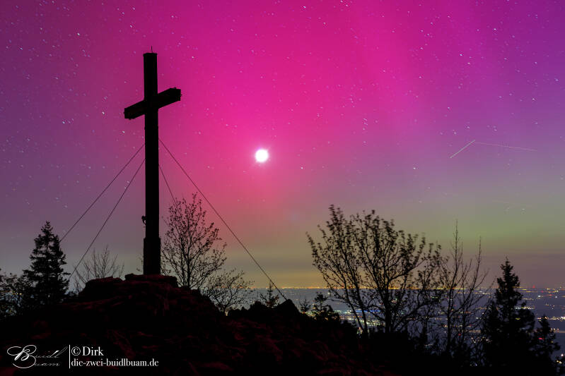 Polarlicht Kampenwand Polarlicht Chiemgau