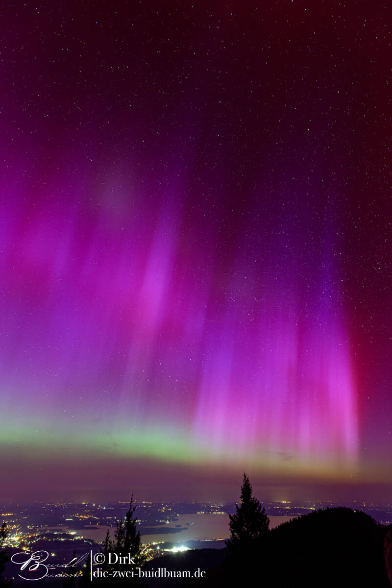 Polarlicht Kampenwand Polarlicht Chiemgau