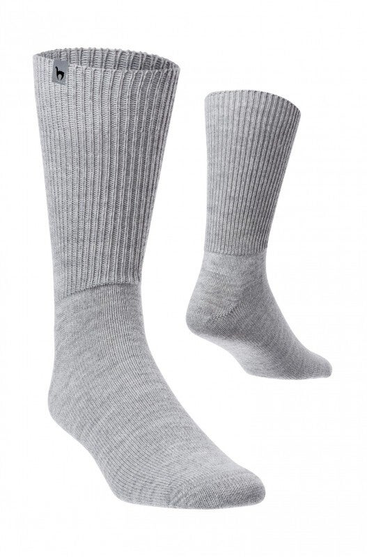 Alpaka Socken SOFT aus Alpaka-Woll-Mix, silbergrau