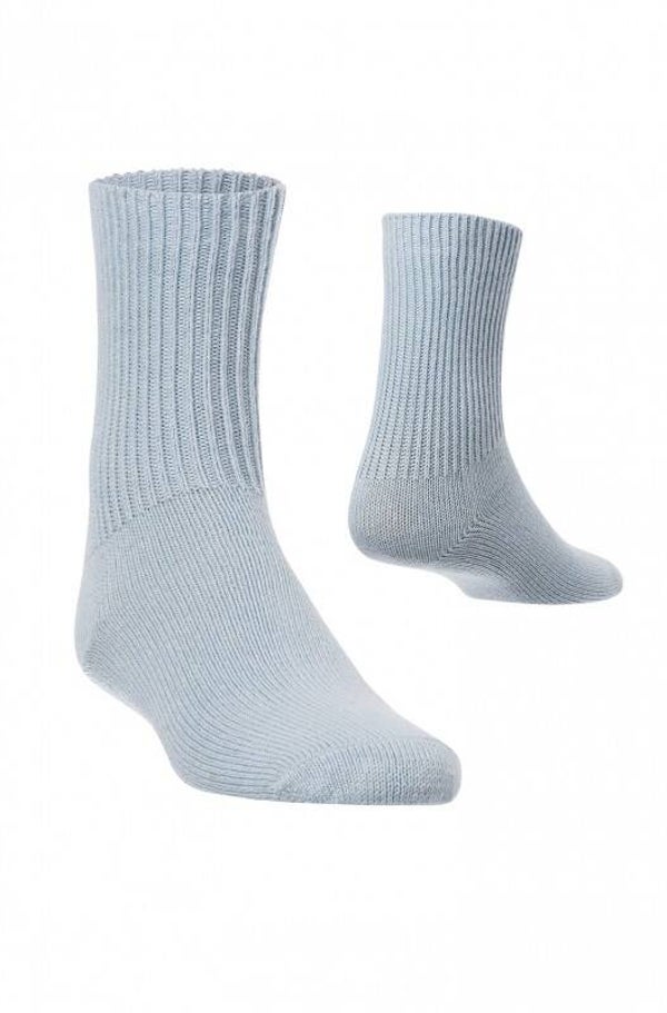 Alpaka Socken Kinder aus 60% Baby Alpaka & 30% Baumwolle, hellblau